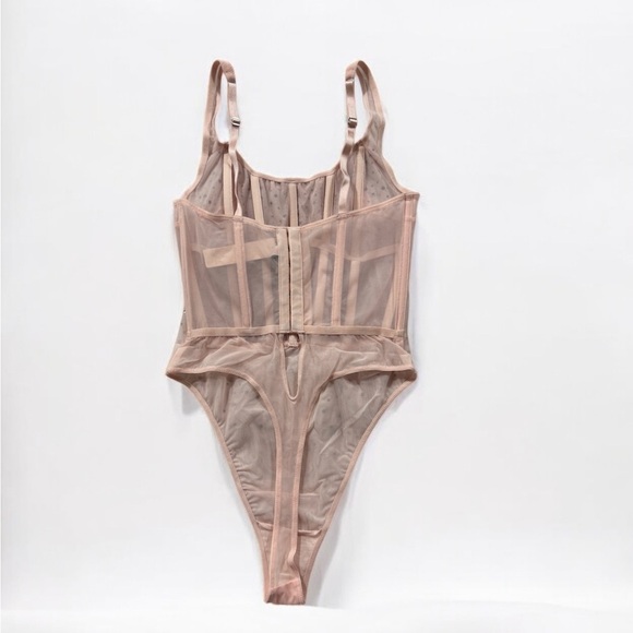 Sugar 💎Coated Rhinestone Wicked Corset Teddy Victoria’s Secret - Picture 6 of 7